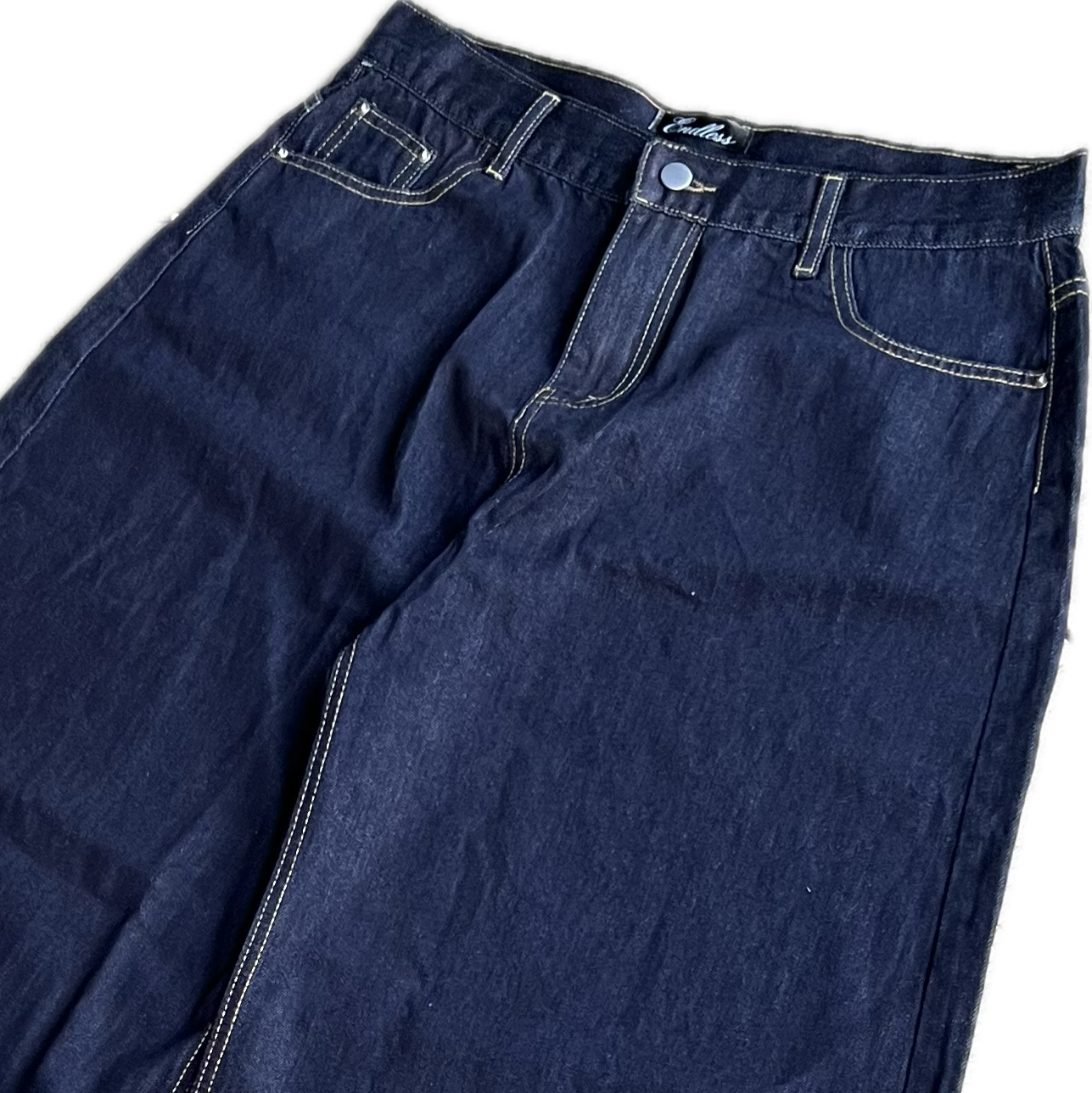 Endless Balloon Fit Raw Denim