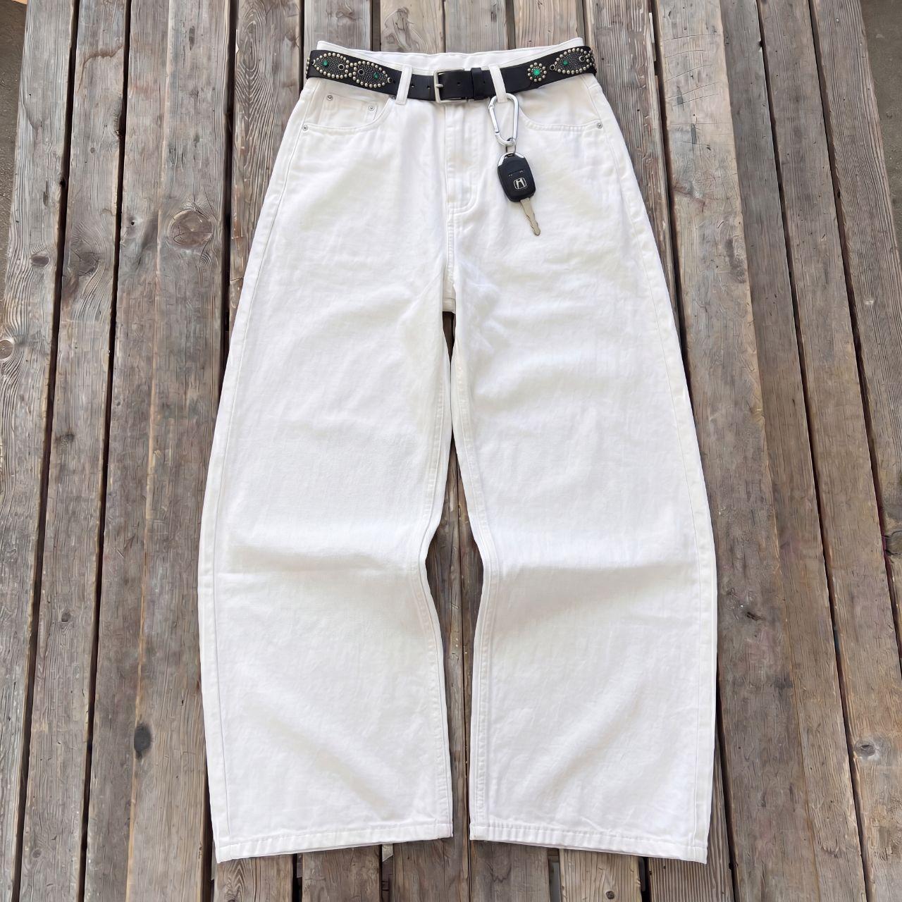 Ivory Wide Leg Denim