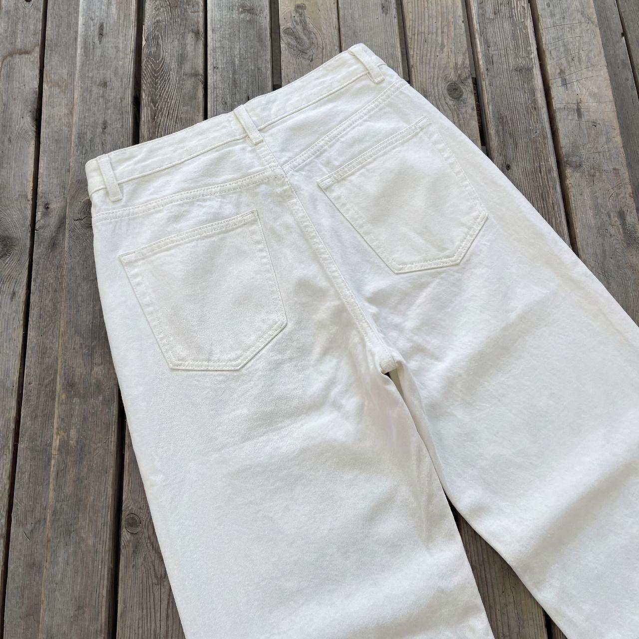 Ivory Wide Leg Denim