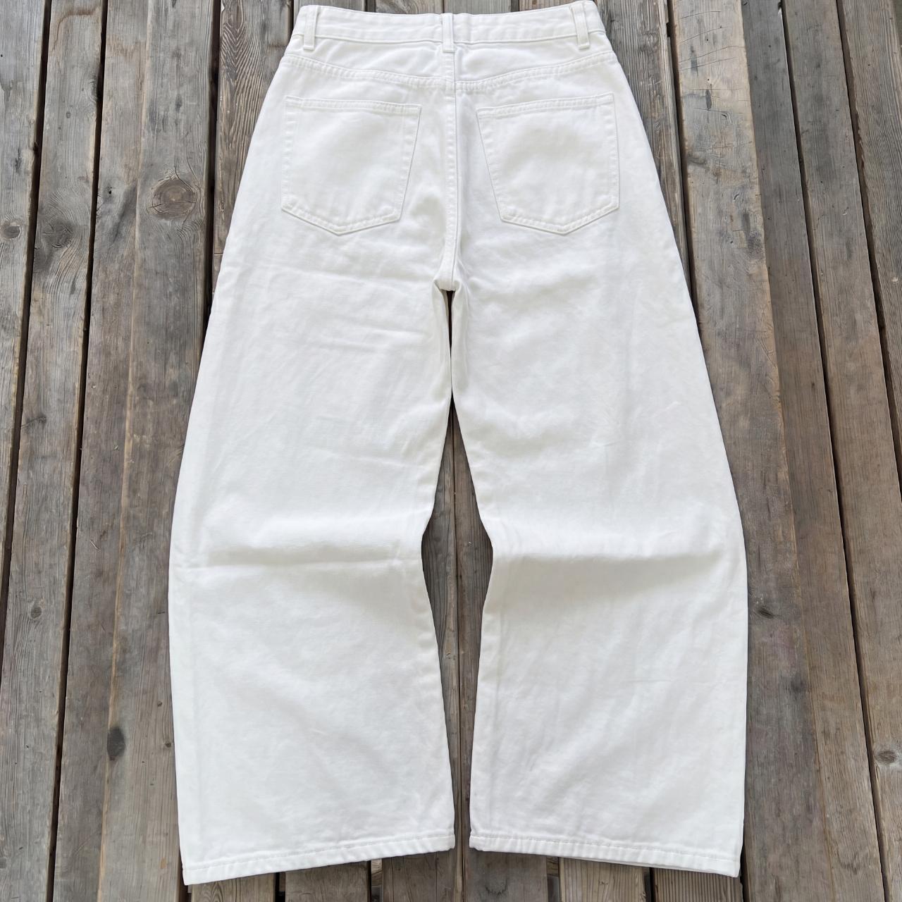 Ivory Wide Leg Denim