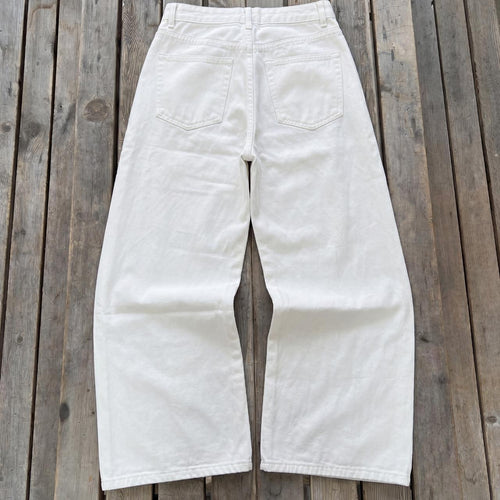 Ivory Wide Leg Denim